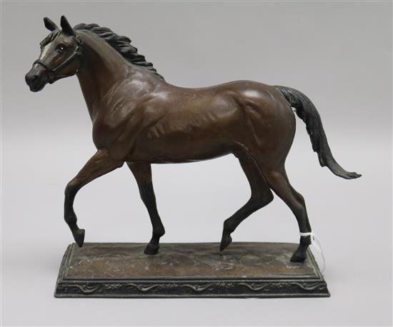 R. Taylor. A bronze horse height 27cm width 24cm